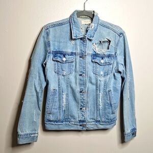 PacSun Acid Wash Distressed Jean Jacket Small